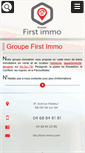 Mobile Screenshot of first-immo.com